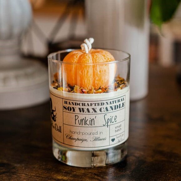 Pumpkin Spice Scented Soy Wax Candle - Picture 1 of 1